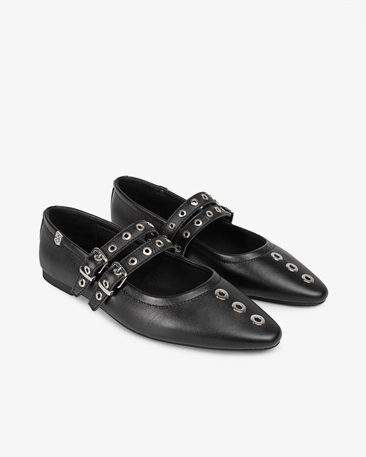 Bailarina de Piel Negra con Tachuelas Estrella