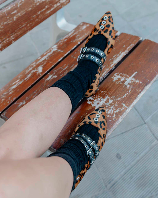 Bailarina de Leopardo Tachuelas Estrella