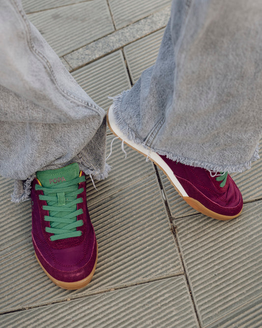 Zapatilla Muse Serraje Burdeos