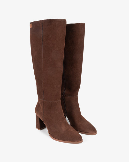 Sinnara Brown Suede High Boot