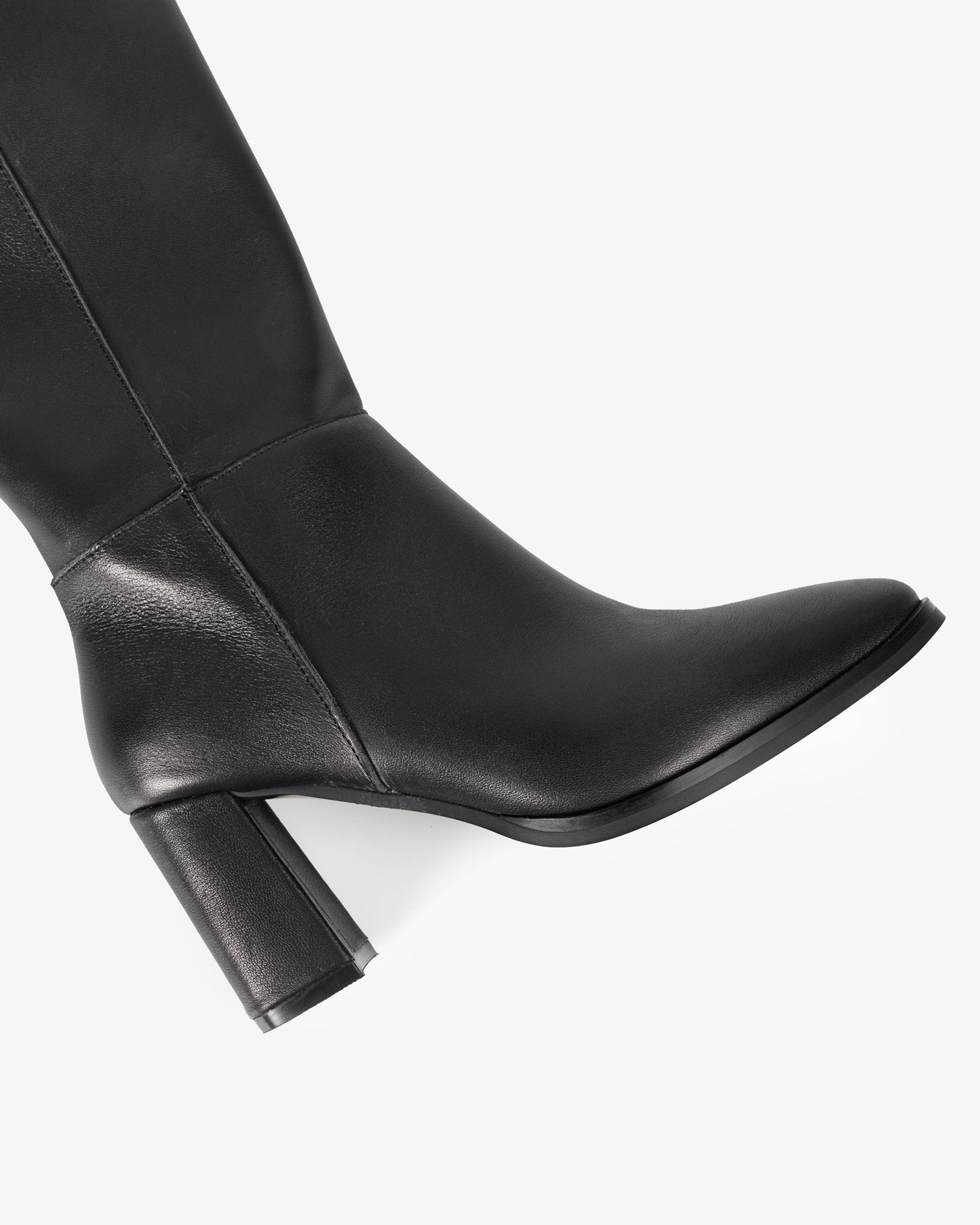 Sinnara Black Leather High Boot