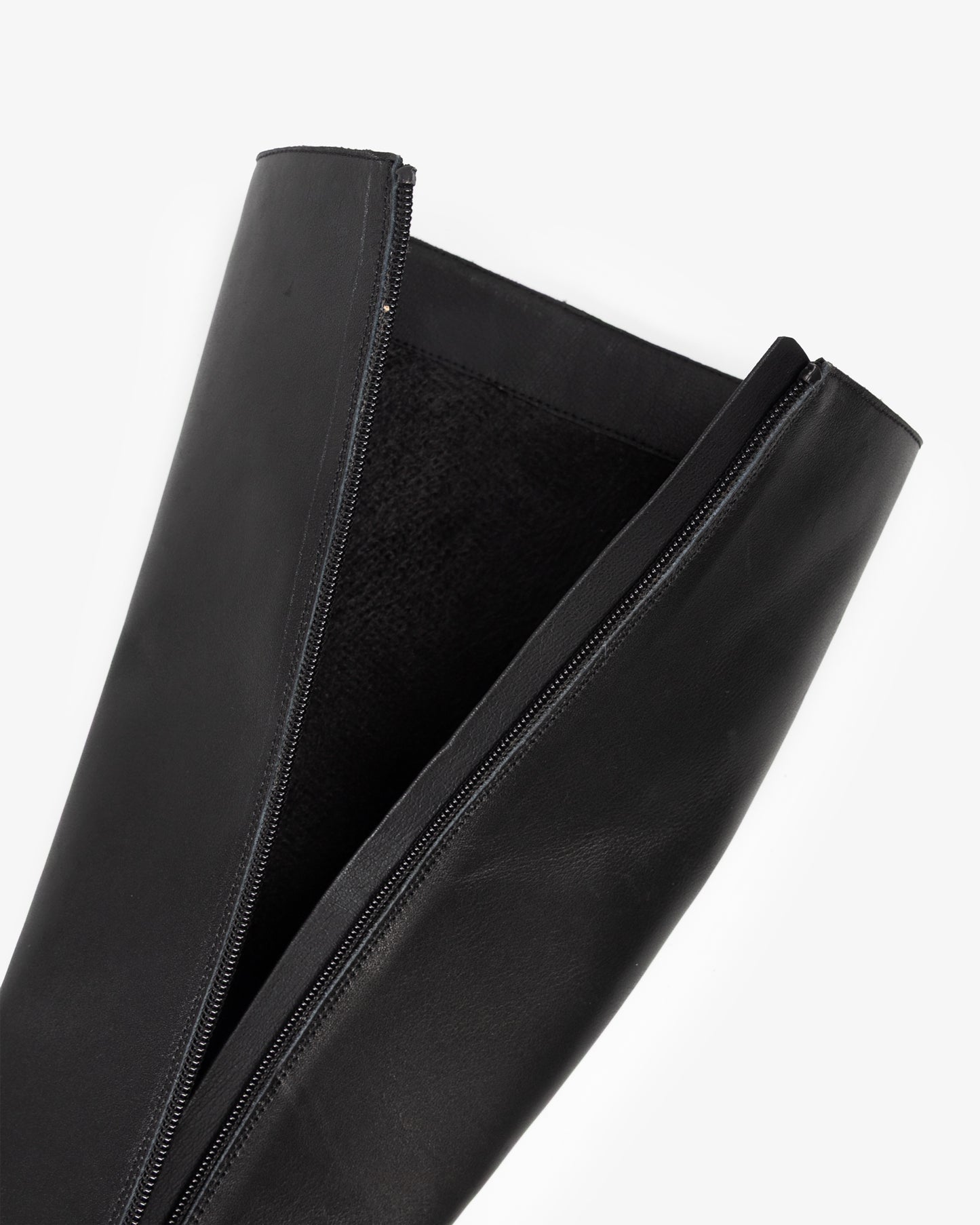 Sinnara Black Leather High Boot