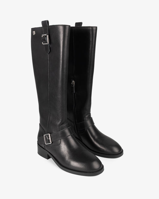 Kiliman Black Leather High Boot