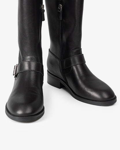 Kiliman Black Leather High Boot