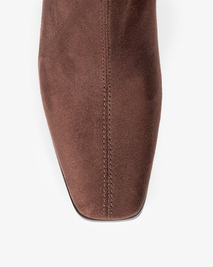 Flare Brown Suede High Boot