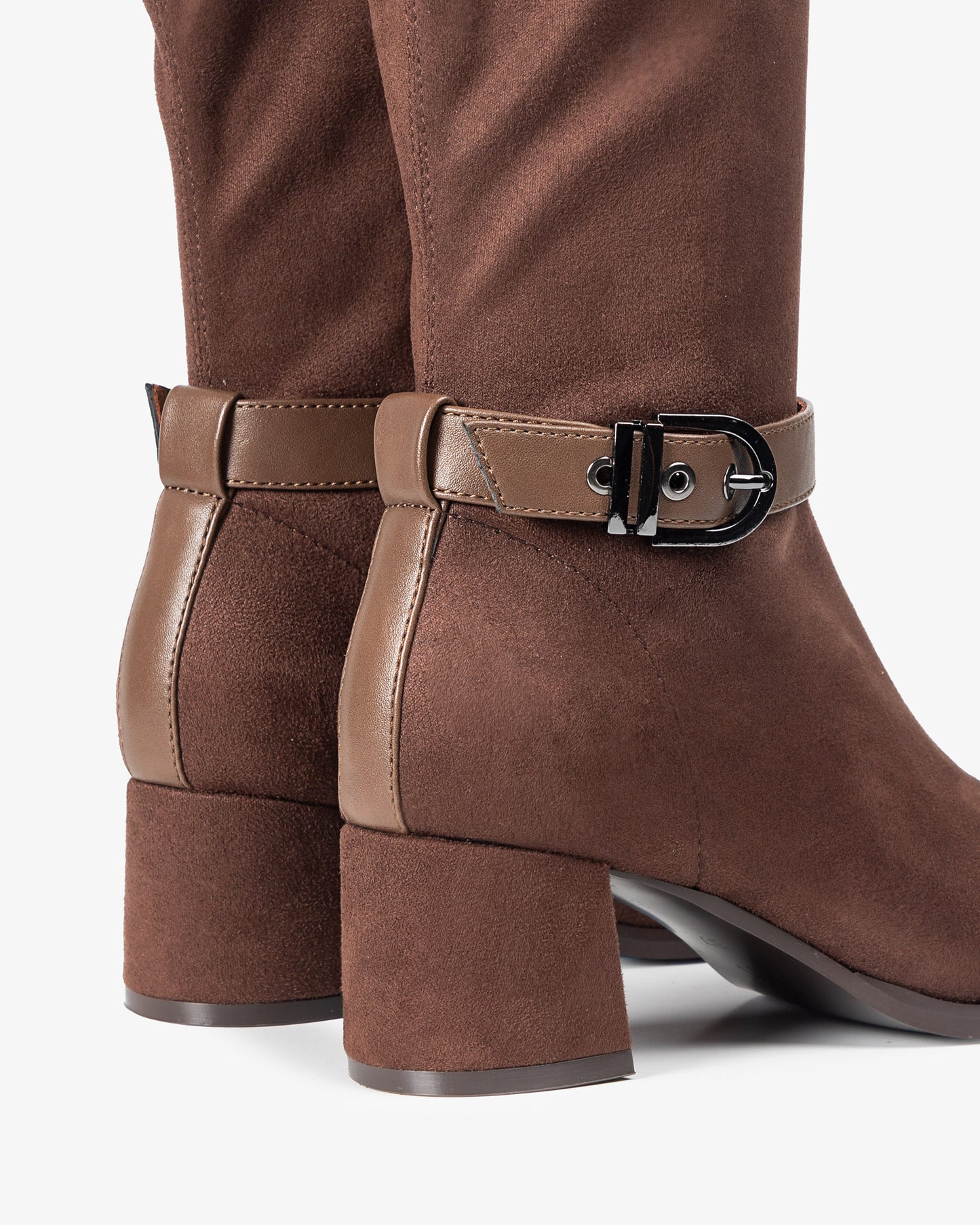 Flare Brown Suede High Boot