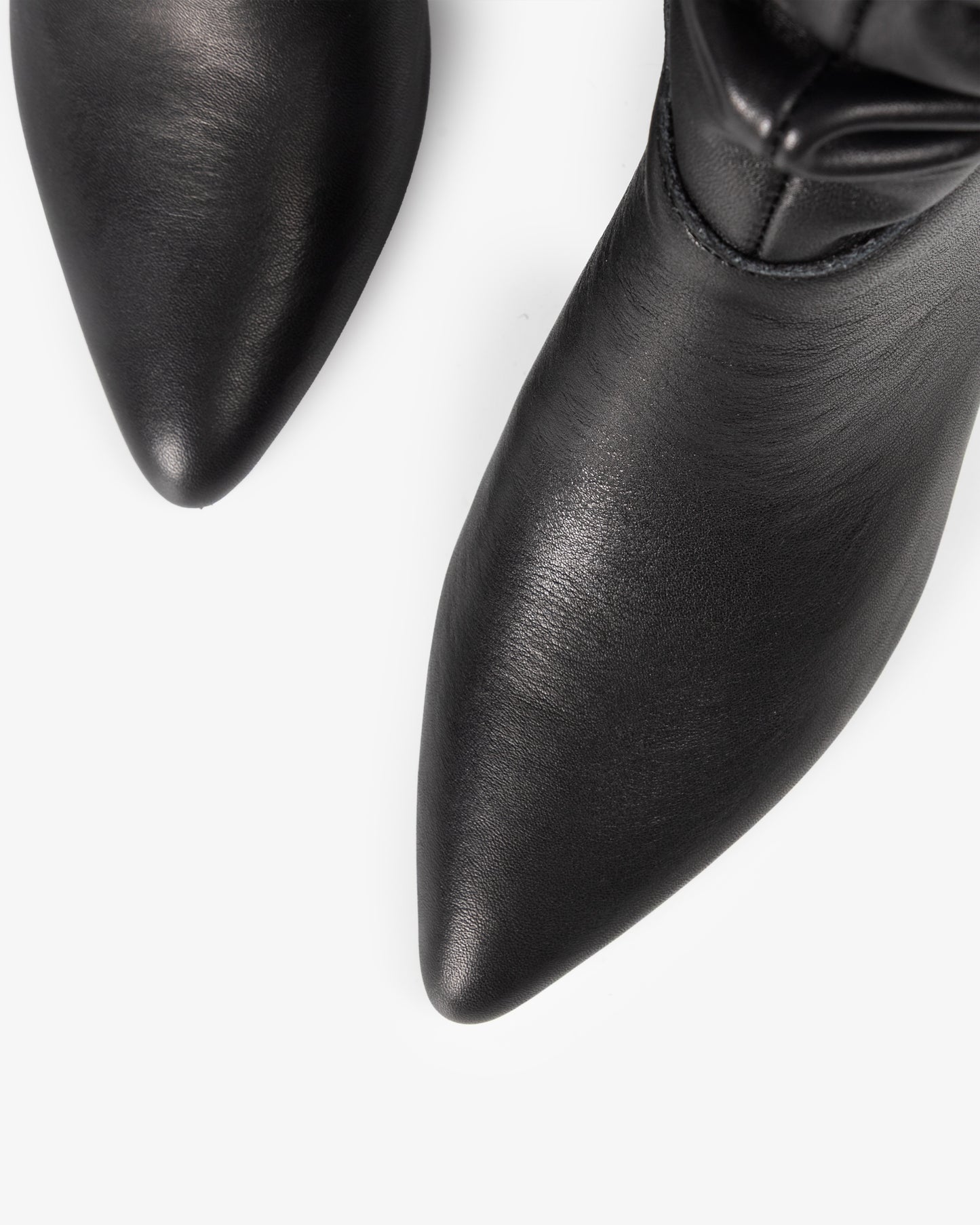 Nirvana Black Leather Mid Boot