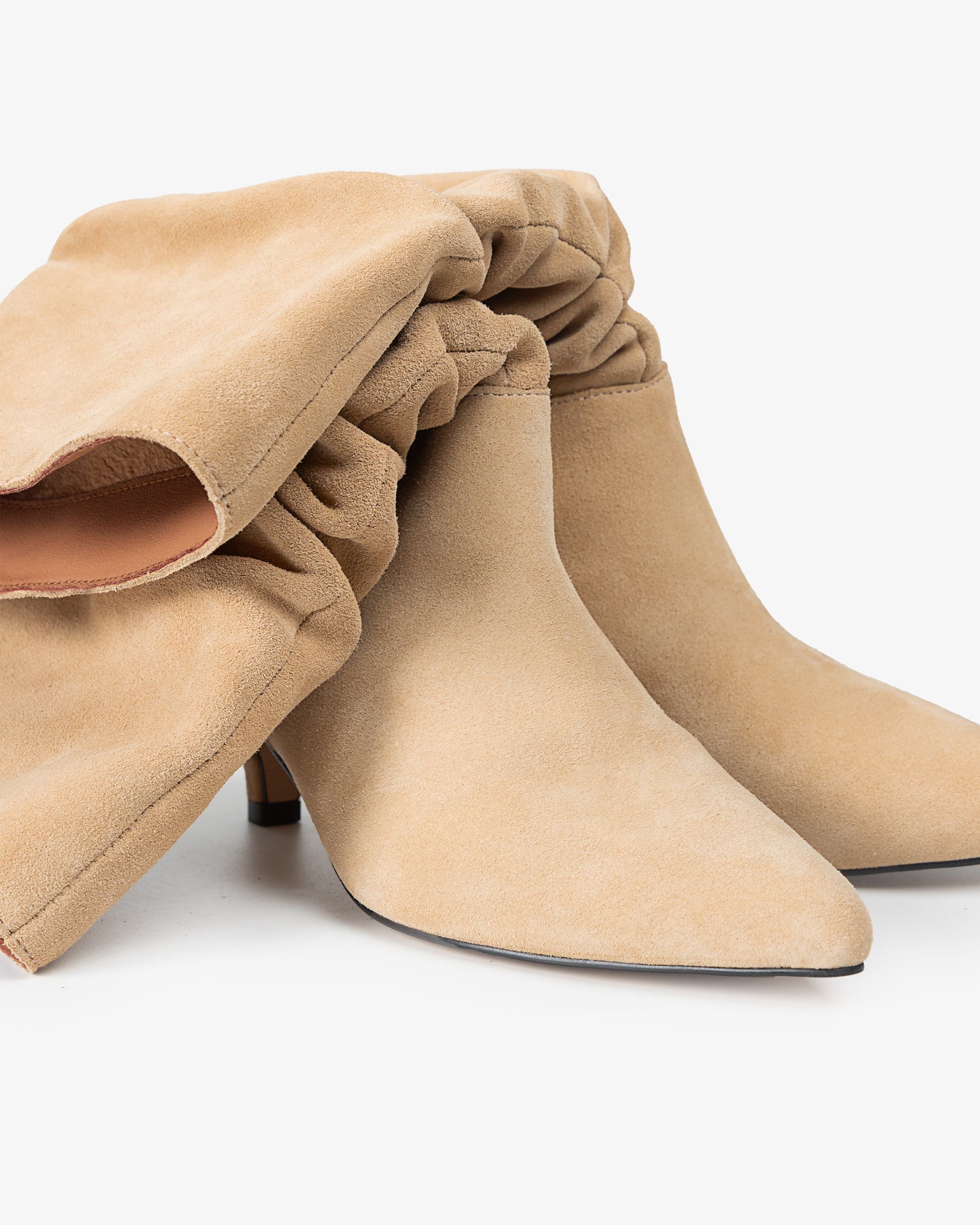 Nirvana Beige Leather Mid Boot