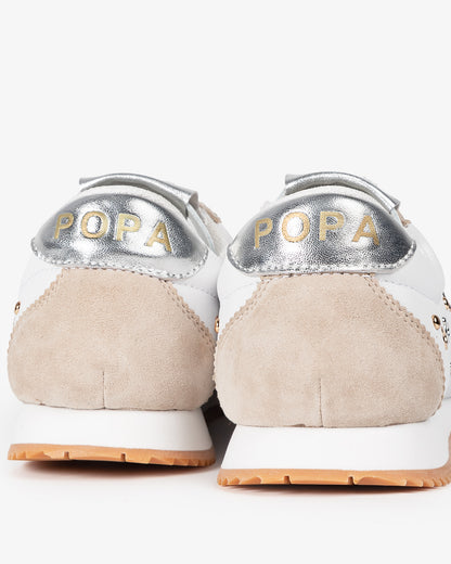 Zapatilla Inara Tachuelas Blanco