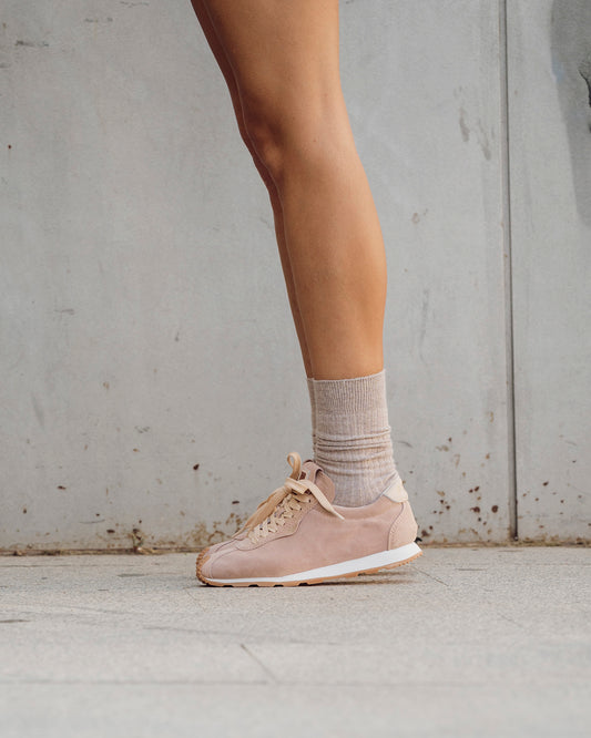 Zapatilla Kira Serraje Rosa