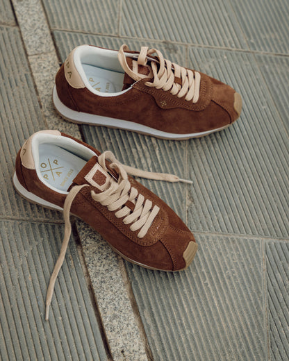 Zapatilla Kira Serraje Marron
