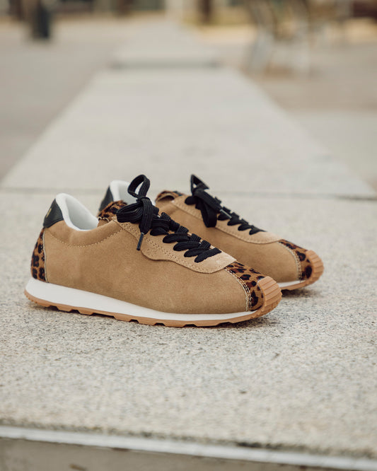 Zapatilla Kira Pony Arena y Leopardo